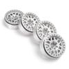 4Pcs 2.2" Aluminum Beadlock Wheels/Rims for 1:10 RC Crawler Axial Wraith SCX10(Silver) view 3