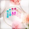 Hicarer 9 Pairs Girls Clip on Earrings Pretend Princess Play Earrings Jewelry Set(Bright Colors) view 2