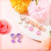 Hicarer 9 Pairs Girls Clip on Earrings Pretend Princess Play Earrings Jewelry Set(Bright Colors) view 3