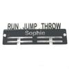 Super Cool Creation Personalised"Run, Jump, Throw" Medal Hanger - Bright Blue view 1