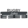 Super Cool Creation Personalised"Rugby" Medal Hanger - Pink view 1