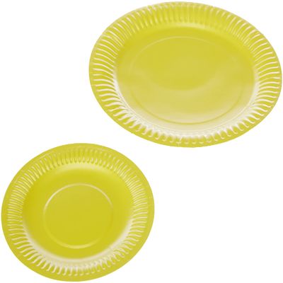 Baker Ross Multicoloured Paper Plates, in 2 Sizes for Crafts, Scrapbooking, Printing Crafts and Craft Essentials. (Pack of 36)