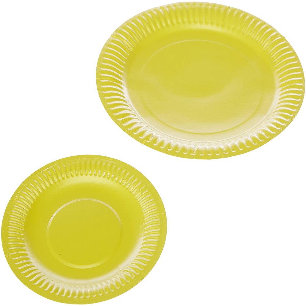 Baker Ross Multicoloured Paper Plates, in 2 Sizes for Crafts, Scrapbooking, Printing Crafts and Craft Essentials. (Pack of 36)