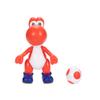 Nintendo Super Mario 4-Inch Red Yoshi Poseable Figure with Red Egg Accessory. Ages 3+ (Officially licensed) view 1