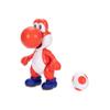 Nintendo Super Mario 4-Inch Red Yoshi Poseable Figure with Red Egg Accessory. Ages 3+ (Officially licensed) view 2