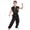 Disguise Cobra Kai Costume for Kids, Official Cobra Kai Costume Kids Gi with Black Belt, Child Size Large (10-12) view 1