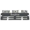 Super Cool Creation Personalised "Swim, Bike, Run" Medal Hanger - Light Grey view 1