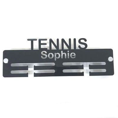 Super Cool Creation Personalised"Tennis" Medal Hanger - Pink