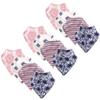 Touched by Nature Unisex Baby Organic Cotton Bandana Bibs, Daisy 12-Pack, 0-9 Months view 1
