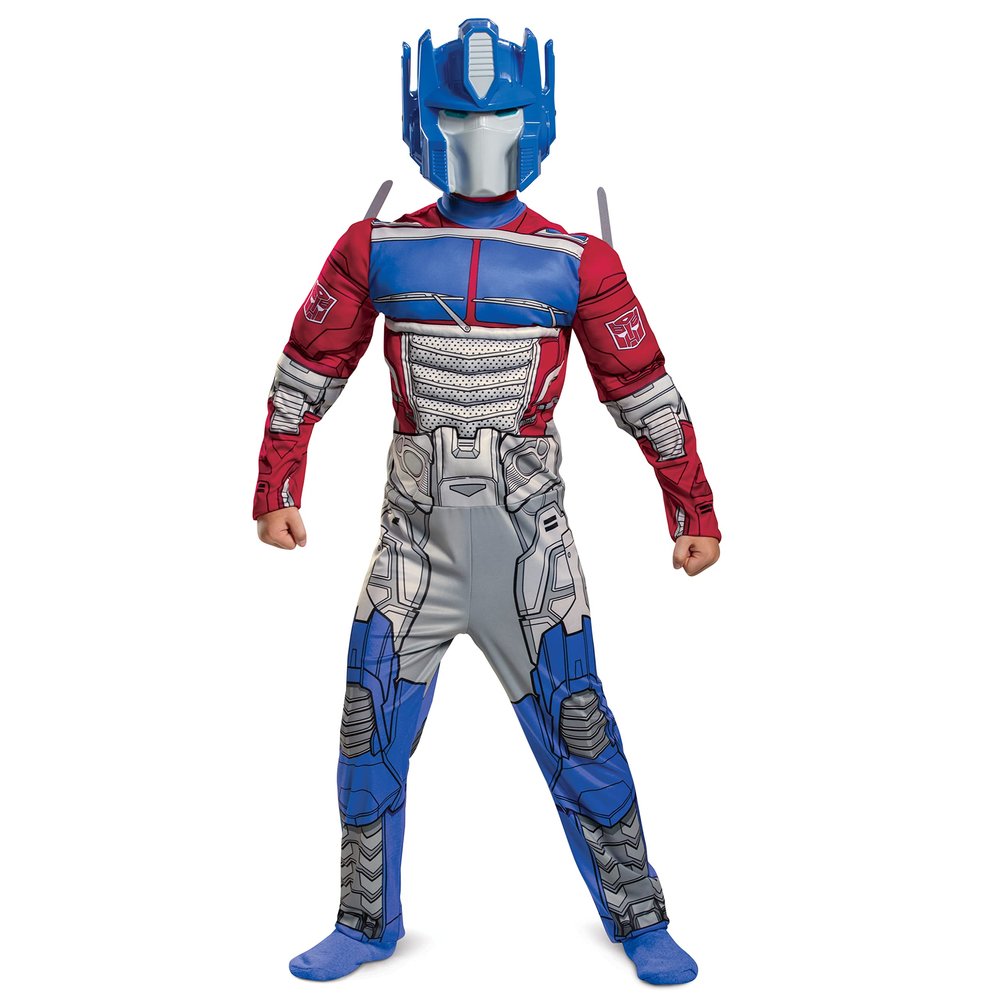 Disguise Kid's Transformers Optimus Prime Muscle Costume - Child Optimus Cosplay Outfit - Boys & Girls Transformers Costumes M