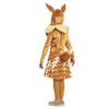 Disguise Deluxe Girl's Pokemon Eevee Hooded Costume with Ears & Tail | Kid's Pokemon Eevee Cosplay Dress, Size (7-8) view 2