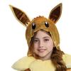 Disguise Deluxe Girl's Pokemon Eevee Hooded Costume with Ears & Tail | Kid's Pokemon Eevee Cosplay Dress, Size (7-8) view 3