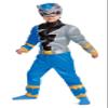 Disguise Blue Power Ranger Costume for Toddlers, Official Power Rangers Dino Fury Outfit with Mask, Size Meidum (3T-4T) view 1