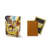 10 Packs Dragon Shield Matte Mini Japanese Gold 60 ct Card Sleeves Display Case view 3
