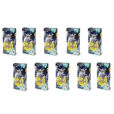 10 Packs Dragon Shield Matte Mini Japanese White 60 ct Card Sleeves Display Case