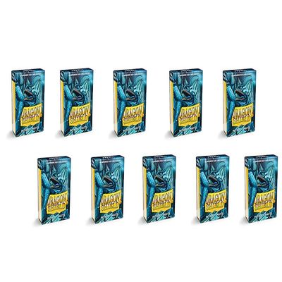 10 Packs Dragon Shield Matte Mini Japanese Petrol 60 ct Card Sleeves Display Case