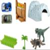 Amewi Magic TRAXX Race Track, Car Racing in Dino Park, 374 Piece Mega Set with Tunnel and Storage Box view 3