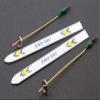 Dollhouse Miniature Skis with Poles view 1