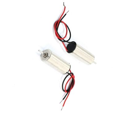 Aexit 2pcs DC Motors 3.7V 35000RPM Mini Coreless Vibration Motor for Gear Kit Helicoptor Toy
