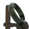2.4" China Certified Nature Hetian Nephrite Jade Women's Green Flower Bangle Bracelet 2447 view 4