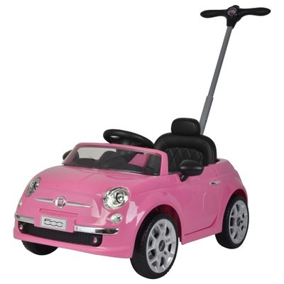 Best Ride On Cars Fiat 500 Push Car, Pink