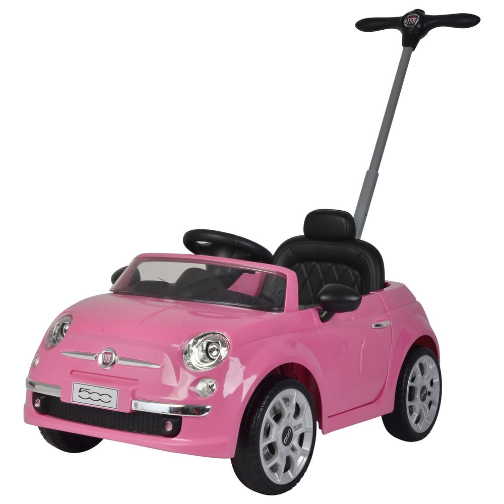 Best Ride On Cars Fiat 500 Push Car, Pink