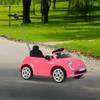 Best Ride On Cars Fiat 500 Push Car, Pink view 2
