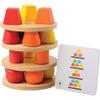 Constructive Playthings 3D Colorful Geometric Balancing Stacker, 25-Piece Block Set view 3