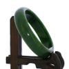 2.5" China Certified Nature Hetian Nephrite Jade Beautiful Green Women's Bangle 3273 view 2