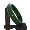 2.5" China Certified Nature Hetian Nephrite Jade Beautiful Green Women's Bangle 3273 view 3