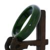2.3" China Certified Nature Hetian Nephrite Jade Beautiful Green Women's Bracelet 3272 view 2