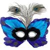 Amscan 365661 Peacock Feather Butterfly Mask, 1ct view 1