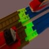 TrainLab Plarail to Brown 2009 Trackmaster Train Track Adapters 2pcs (NiteBrite) view 1