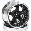 2pcs RC 1/10 Aluminum On Road Wheel Rims Hex 12mm Adjustable Offset Silver/Black Color Fit for 1:10 RC On Road Drift Touring Street Car Tire Tyre view 2