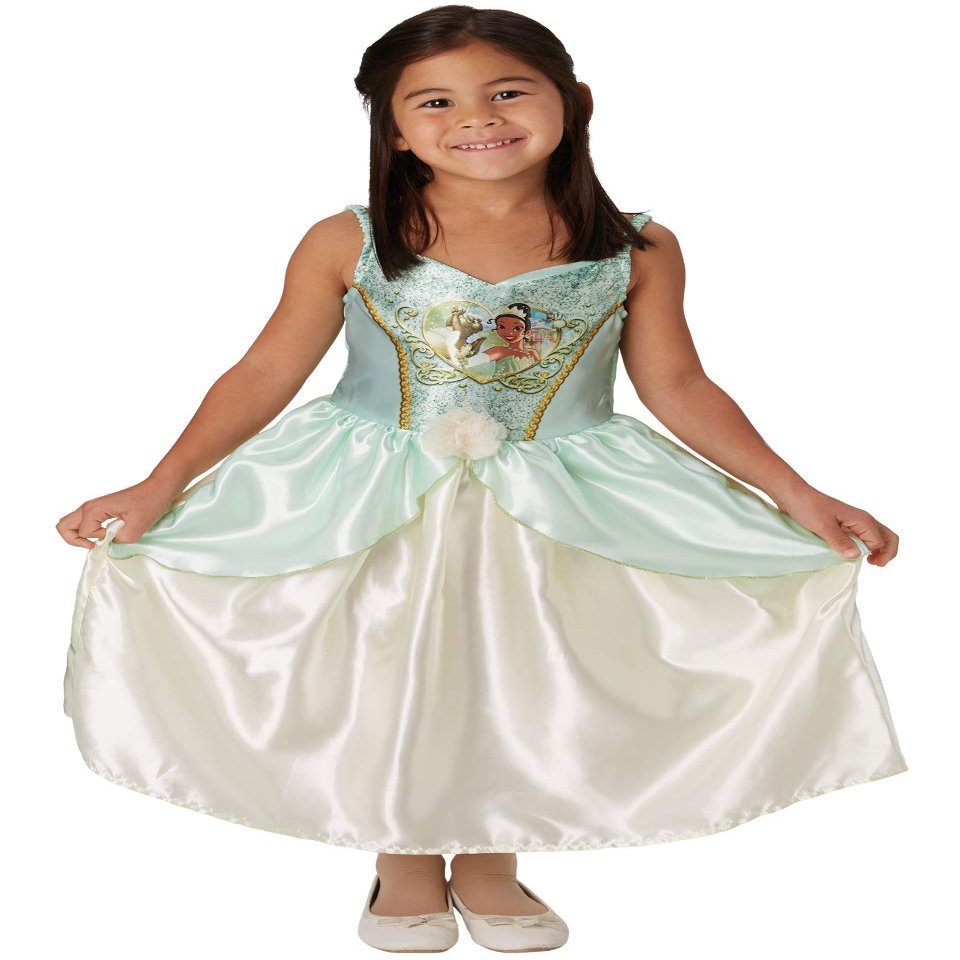 Rubie's Official Disney Princess Sequin Tiana Classic Costume, Childs Size Small Age 7-8 years, Height 128 cm