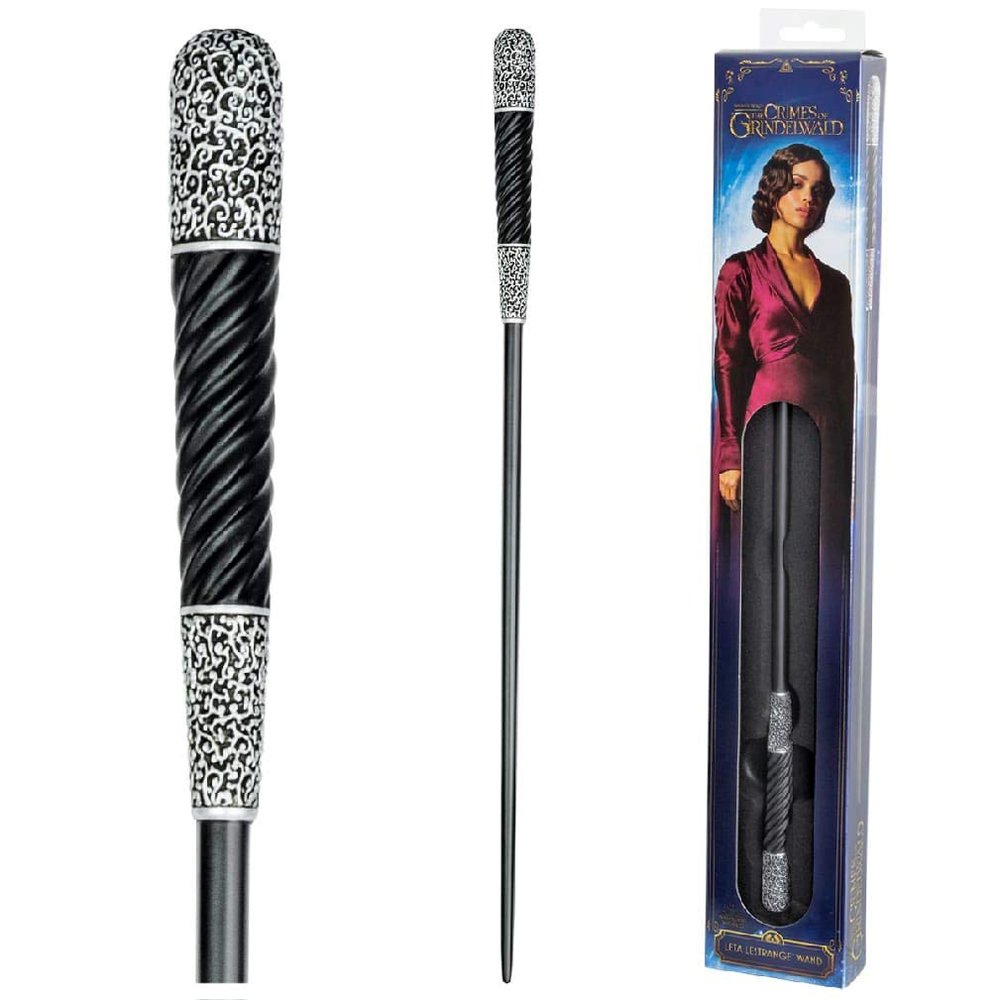 The Noble Collection - Leta Lestrange Wand in A Standard Windowed Box - 14in (34.5cm) Wizarding World Wand - Fantastic Beasts Film Set Movie Props Wands