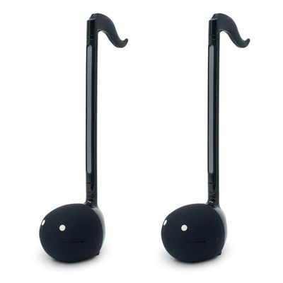 Otamatone Japanese Electronic Musical Instrument Portable Music Synthesizer from Japan by Maywa Denki Studio Award Winning, Educational Fun Gift for Children, Teens & Adults - Black (Set of 2) [Eng]