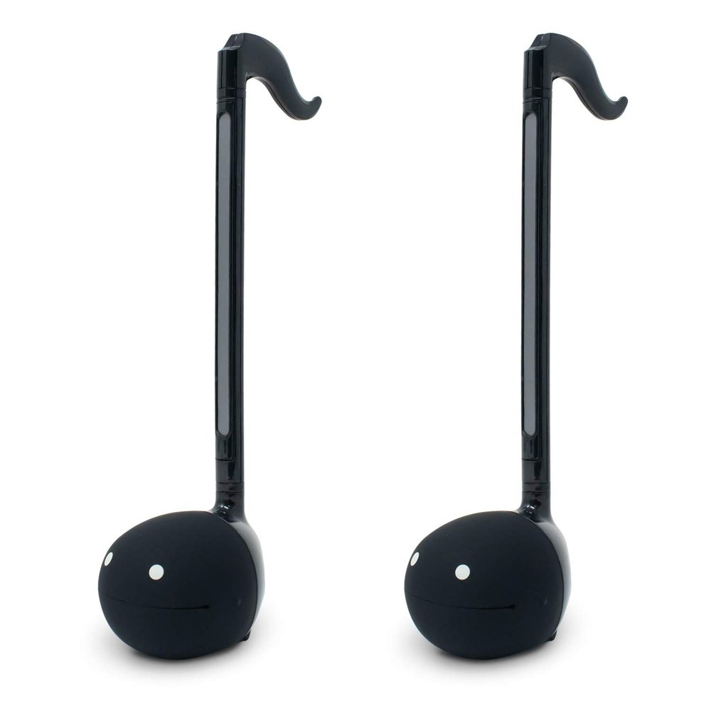 Otamatone Japanese Electronic Musical Instrument Portable Music Synthesizer from Japan by Maywa Denki Studio Award Winning, Educational Fun Gift for Children, Teens & Adults - Black (Set of 2) [Eng]
