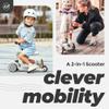 Scoot & Ride 2-in-1 Ride-On & Stand Kids Scooter, Ages 1 to 5, Highwaykick 1, Ash view 2