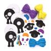 Baker Ross AR982 Fluffy Sheep Pom Pom Kits - Pack of 3, Arts and Crafts for Kids to Create and Display view 2