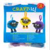 Baker Ross AR982 Fluffy Sheep Pom Pom Kits - Pack of 3, Arts and Crafts for Kids to Create and Display view 3