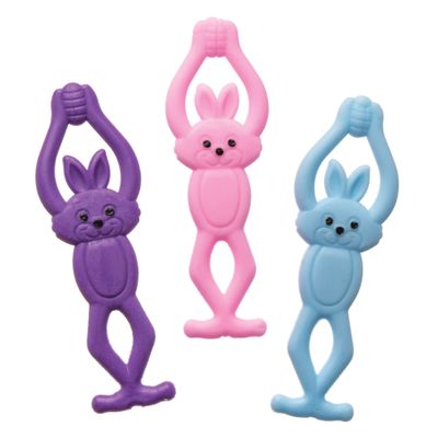 Baker Ross AW262 Stretchy Flying Bunnies, Perfect for Children to Use Outdoors, Ideal for Party Bag Fillers, Party Prizes, Gifts and More (Pack of 8)