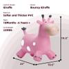 EVERICH TOY Giraffe Bouncy Horse Hopper for Toddlers 1-3, Bouncy Animals Jumping Horse, Inflatable Ride on Bouncer, for Boys Girls 18 M+ 2 3 4 5 6 Years Old W/Free Pump view 3
