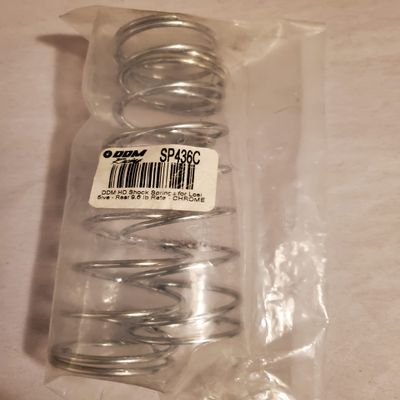 DDM HD Shock Springs for Losi 5ive - Rear 9.6 lb Rate - Chrome - SP436C