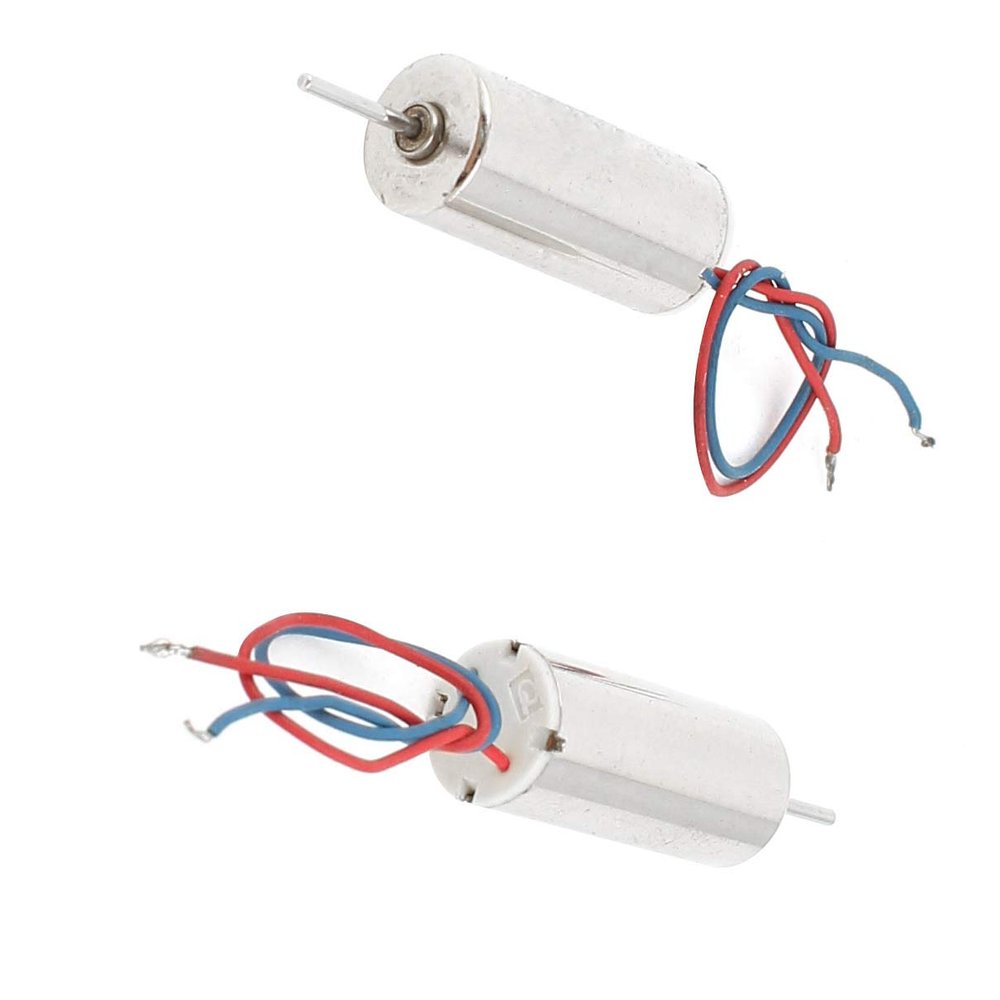 Aexit 2pcs 50000RPM Electric Motors Speed Micro DC Coreless Motor 1.5-4.5V for Fan Motors RC Airplane