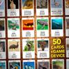 100 PICS Animals Travel Game - Guess 100 Animals | Flash Cards with Slide Reveal Case | Card Game, Gift, Stocking Stuffer | for Kids and Adults | Ages 6+ view 4