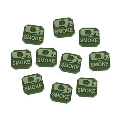 LITKO Ammo Tokens | Compatible with Gaslands Miniatures Game | Legacy | Refueled | Set of 10 | (Smoke Ammo)