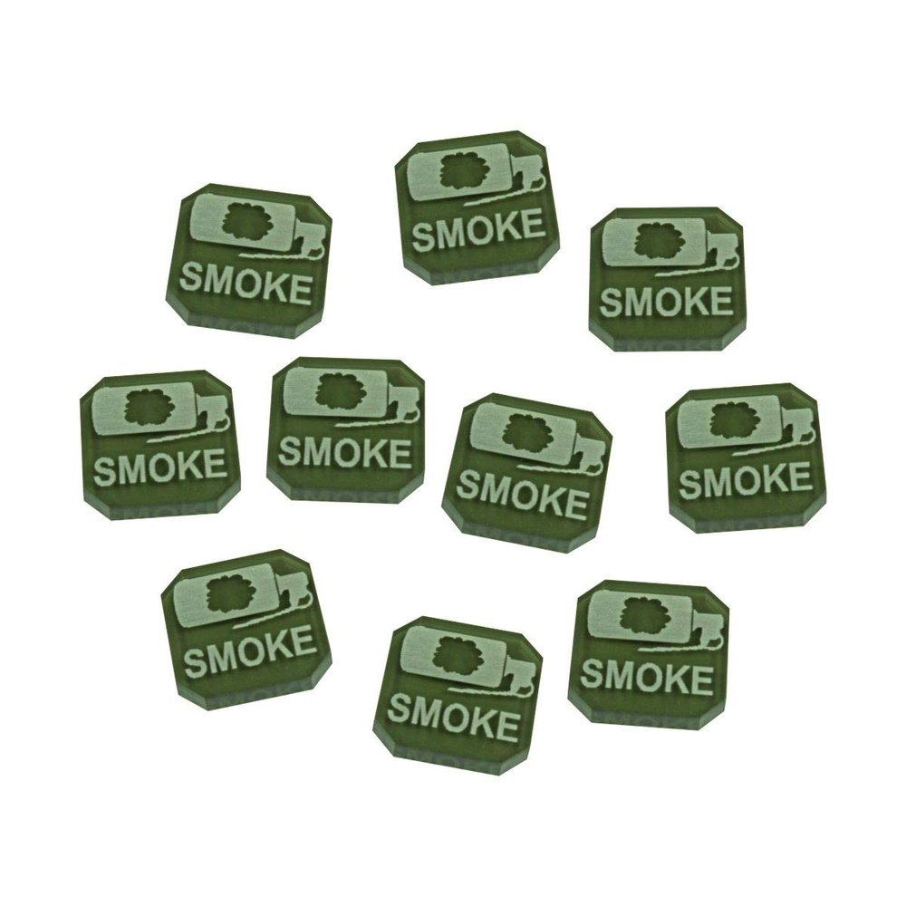 LITKO Ammo Tokens | Compatible with Gaslands Miniatures Game | Legacy | Refueled | Set of 10 | (Smoke Ammo)