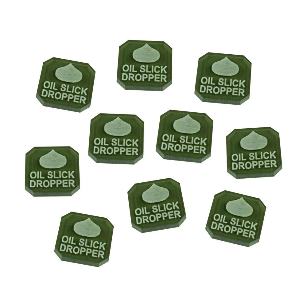 LITKO Ammo Tokens | Compatible with Gaslands Miniatures Game | Legacy | Refueled | Set of 10 | (Oil Slick Dropper Ammo)