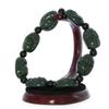1" The Eight Immortals Bangle Bracelet China Certified Nature Hetian Nephrite Jade 6254 view 1
